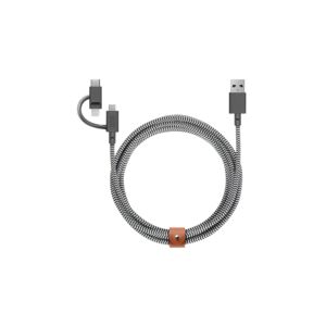 Native Union Universal Belt Cable Black and White 2m Native Union Universal Belt Cable Black and White 2m